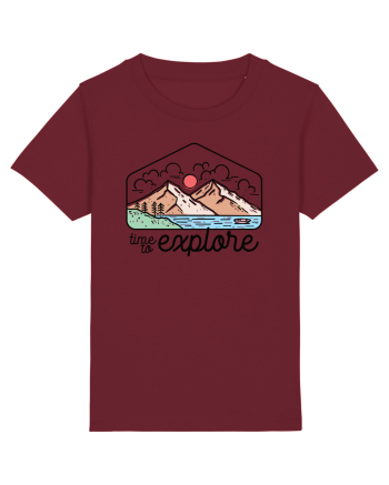 in stil line art - Time to explore Burgundy