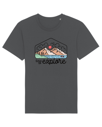 in stil line art - Time to explore Anthracite