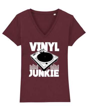 Vinyl Junkie Burgundy