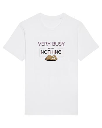 Very Busy Doing Nothing White