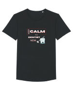 keep calm i m a dentist now Tricou mânecă scurtă guler larg Bărbat Skater