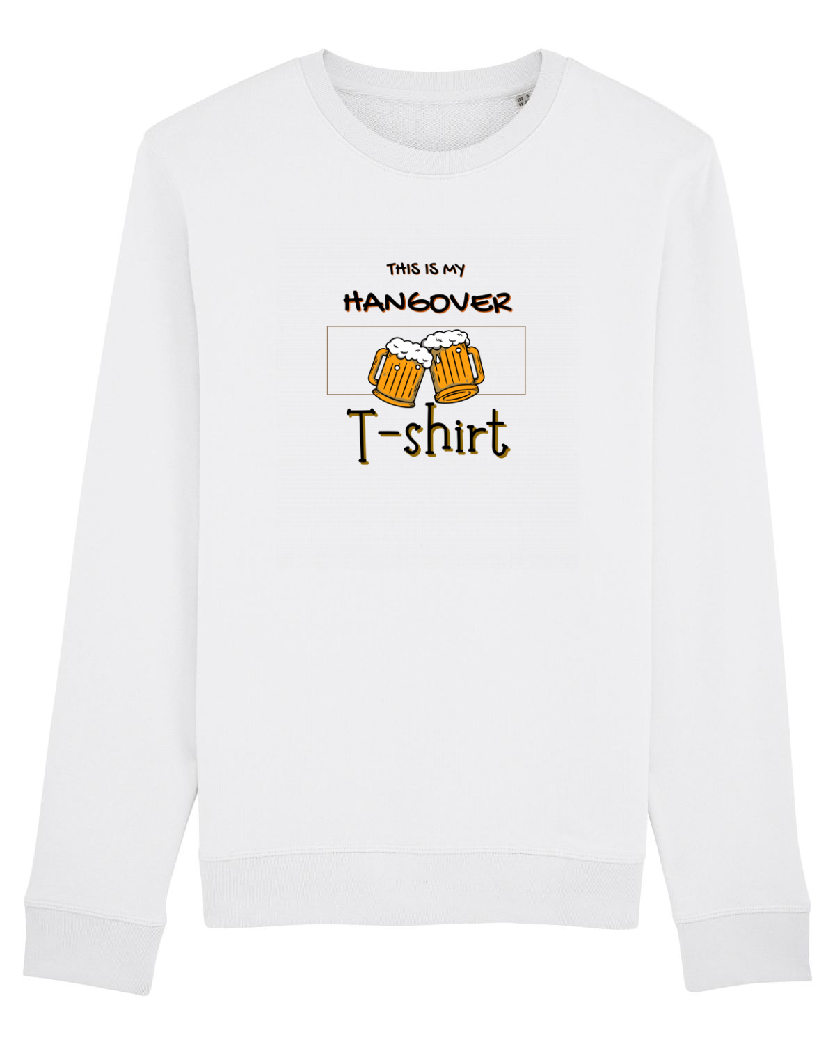 Bluză mânecă lungă Unisex Rise White