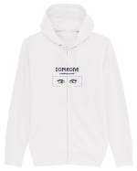 someone is reading my shirt Hanorac cu fermoar Unisex Connector