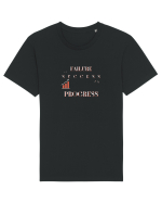 Failure is success in progress Tricou mânecă scurtă Unisex Rocker