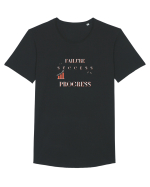 Failure is success in progress Tricou mânecă scurtă guler larg Bărbat Skater