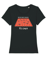 Nu am toate țiglele pe casă Tricou mânecă scurtă guler larg fitted Damă Expresser