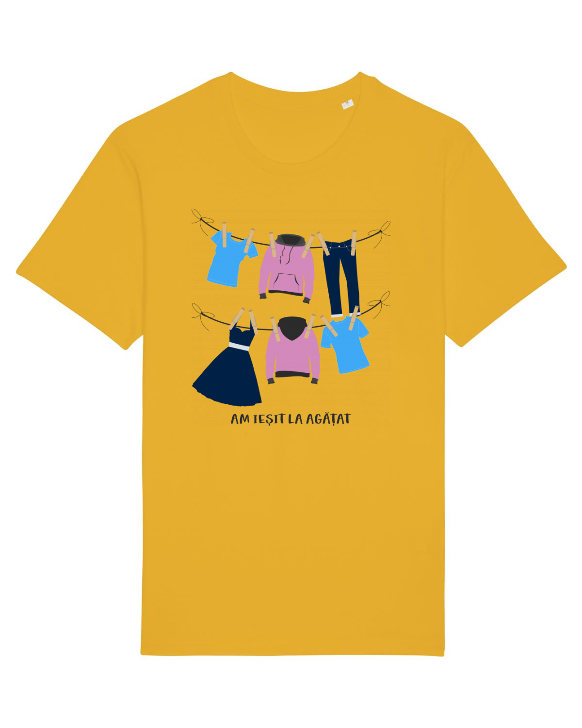 Tricou mânecă scurtă Unisex Rocker Spectra Yellow