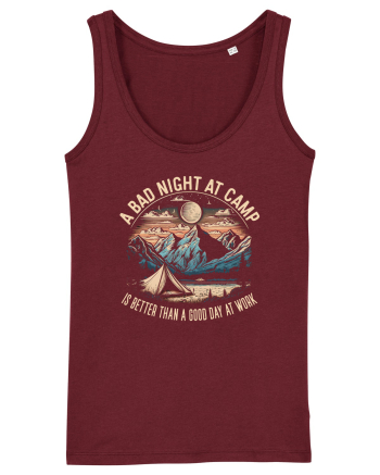 pentru camping - A bad night at camp is better than a good day at work Burgundy
