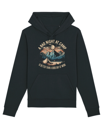 pentru camping - A bad night at camp is better than a good day at work Black