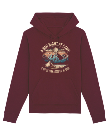 pentru camping - A bad night at camp is better than a good day at work Burgundy