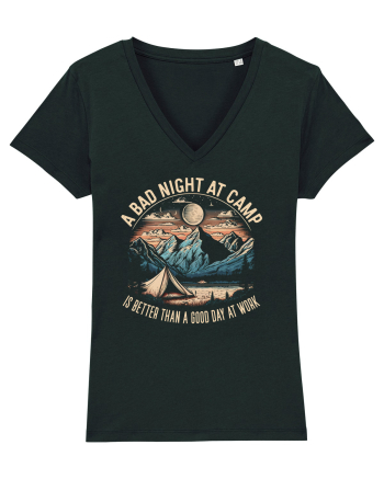 pentru camping - A bad night at camp is better than a good day at work Black