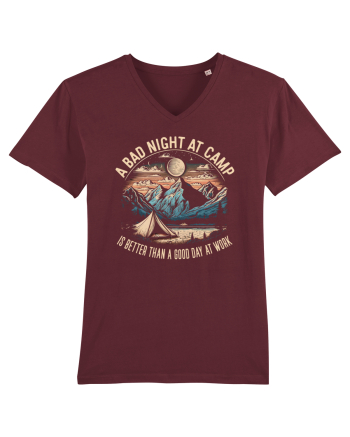 pentru camping - A bad night at camp is better than a good day at work Burgundy