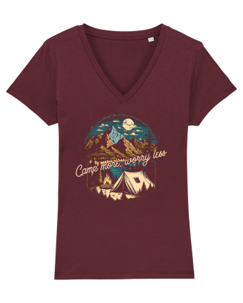 pentru camping - Camp more worry less Burgundy