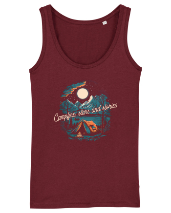 pentru camping - Campfire stars and stories Burgundy