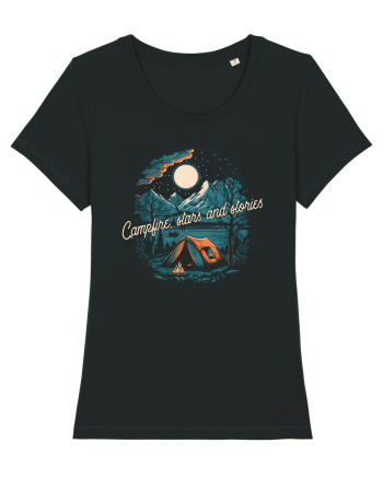 pentru camping - Campfire stars and stories Black