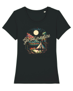 pentru camping - Get lost in nature Tricou mânecă scurtă guler larg fitted Damă Expresser