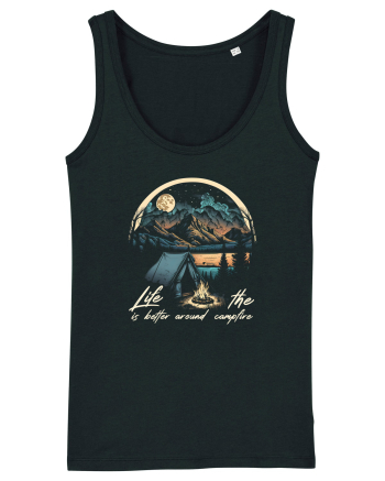 pentru camping - Life is better around the campfire Black