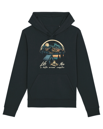 pentru camping - Life is better around the campfire Black
