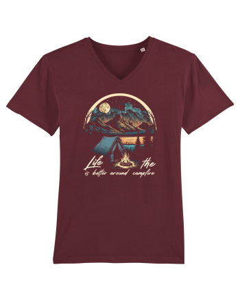 pentru camping - Life is better around the campfire Burgundy