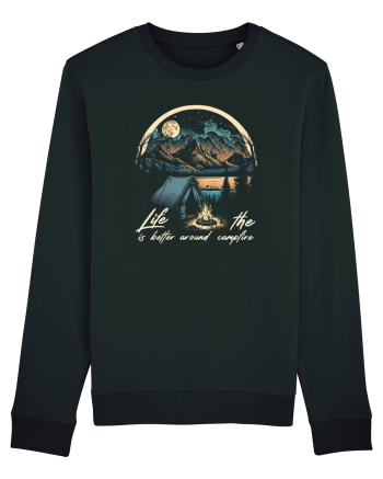 pentru camping - Life is better around the campfire Black