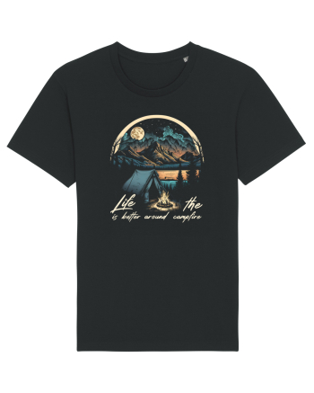pentru camping - Life is better around the campfire Black