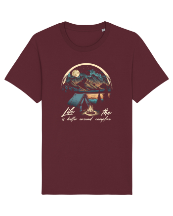 pentru camping - Life is better around the campfire Burgundy