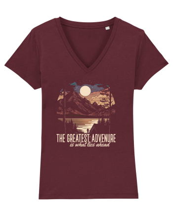 pentru camping - The greatest adventure is what lies ahead Burgundy