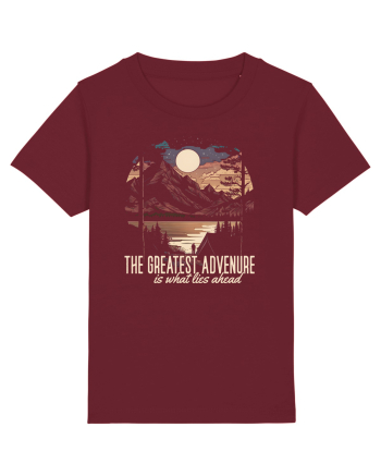 pentru camping - The greatest adventure is what lies ahead Burgundy