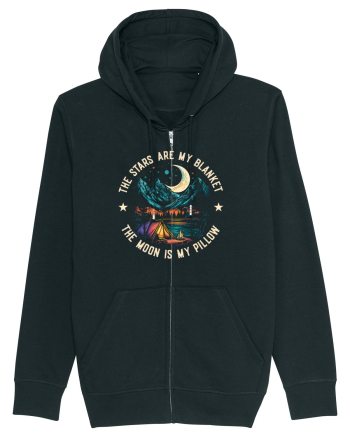 pentru camping - The stars are my blanket the moon is my pillow Black