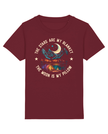 pentru camping - The stars are my blanket the moon is my pillow Burgundy