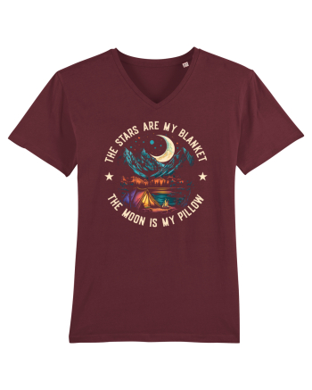 pentru camping - The stars are my blanket the moon is my pillow Burgundy