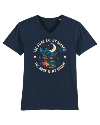 pentru camping - The stars are my blanket the moon is my pillow French Navy