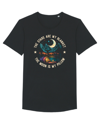 pentru camping - The stars are my blanket the moon is my pillow Black