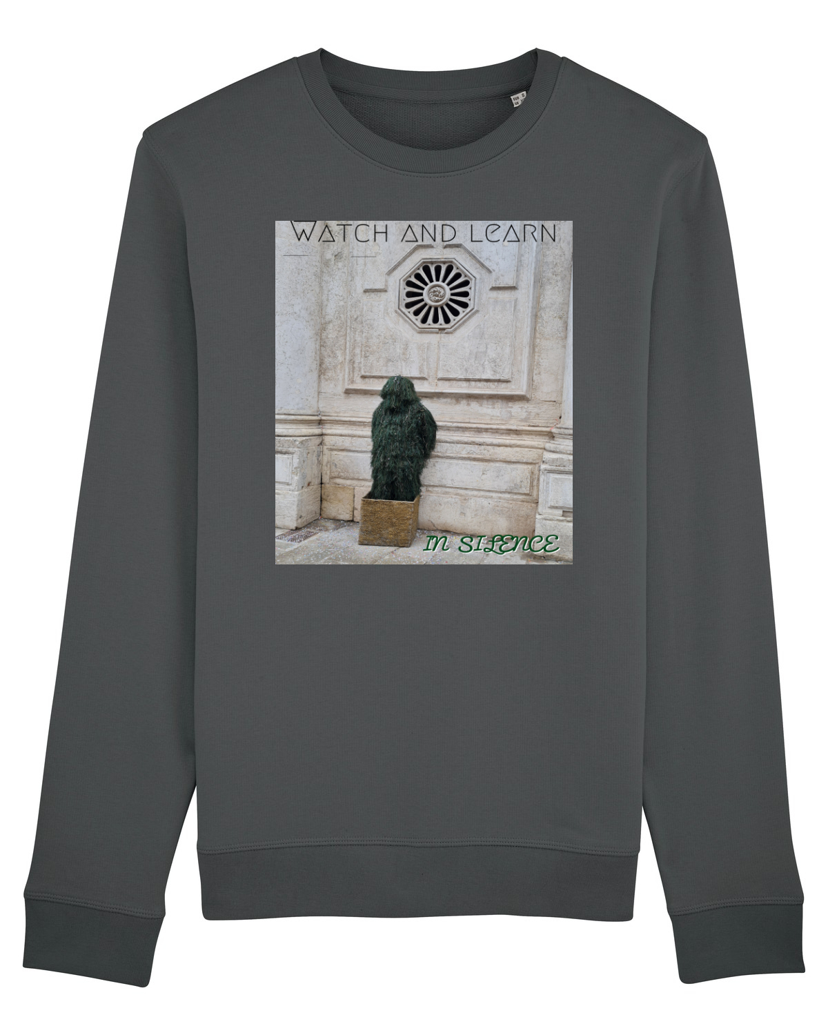 Bluză mânecă lungă Unisex Rise Anthracite
