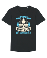 Australia Surf Club Life Down Under Tricou mânecă scurtă guler larg Bărbat Skater