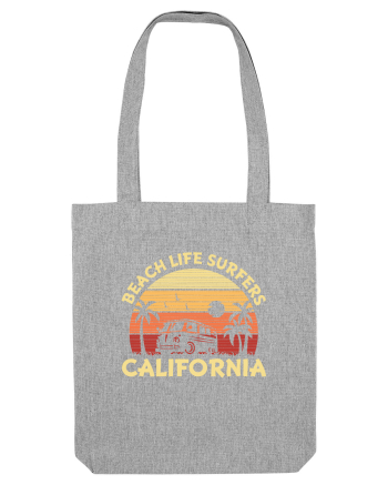 Beach Life Surfers California Heather Grey