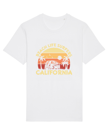 Beach Life Surfers California White