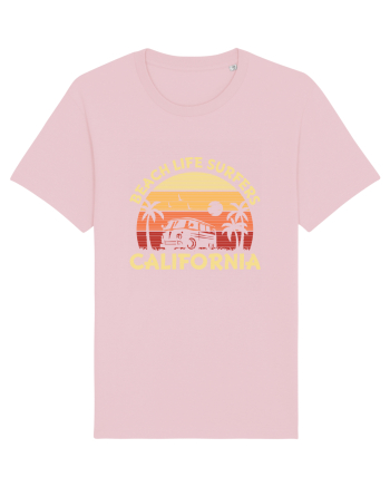Beach Life Surfers California Cotton Pink