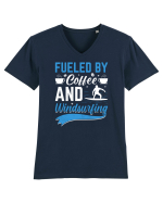Fueled By Coffee And Windsurfing Tricou mânecă scurtă guler V Bărbat Presenter