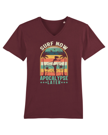 SURF NOW APOCALYPSE LATER Burgundy