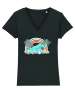 Vacation Vibes Tricou mânecă scurtă guler V Damă Evoker