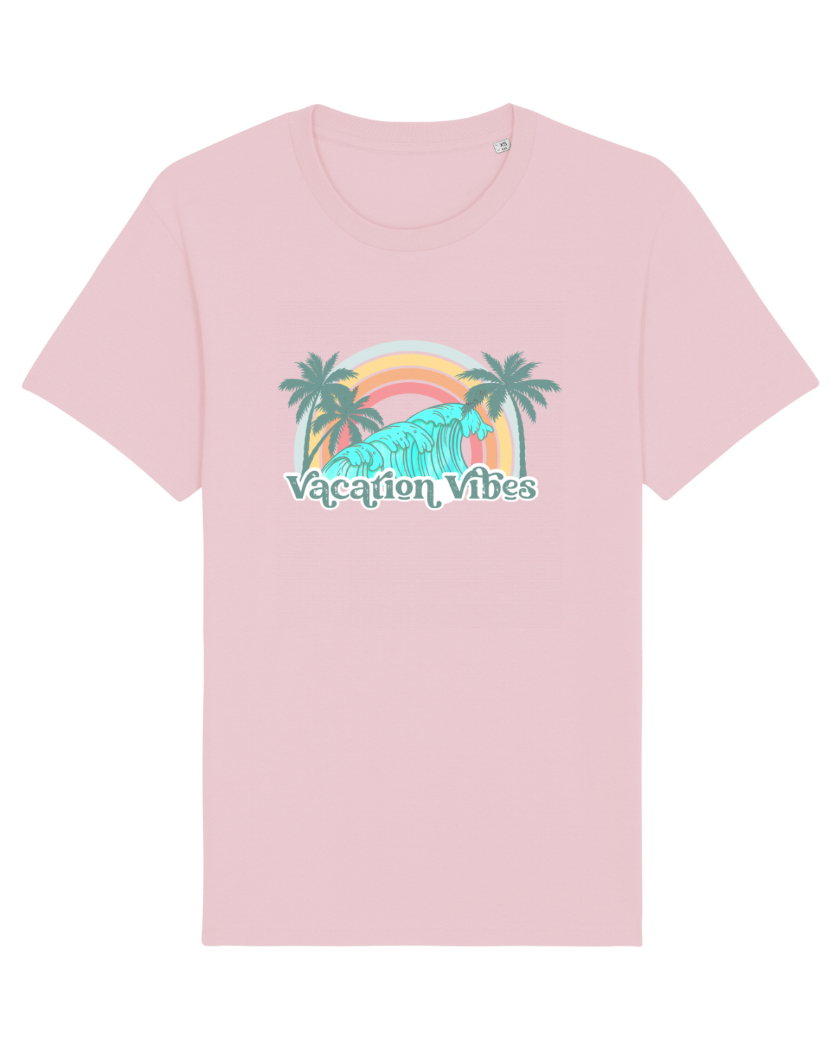 Tricou mânecă scurtă Unisex Rocker Cotton Pink