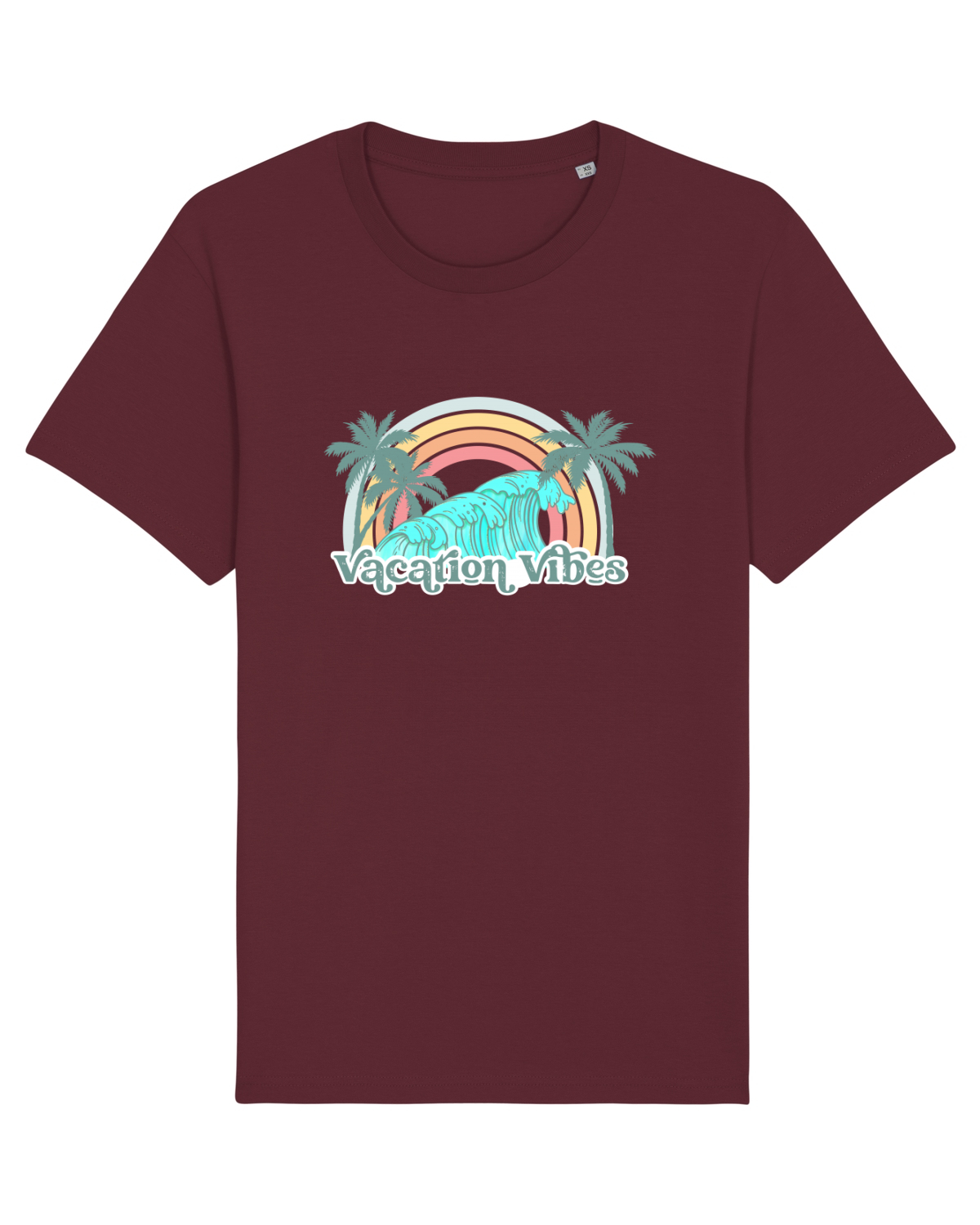 Tricou mânecă scurtă Unisex Rocker Burgundy
