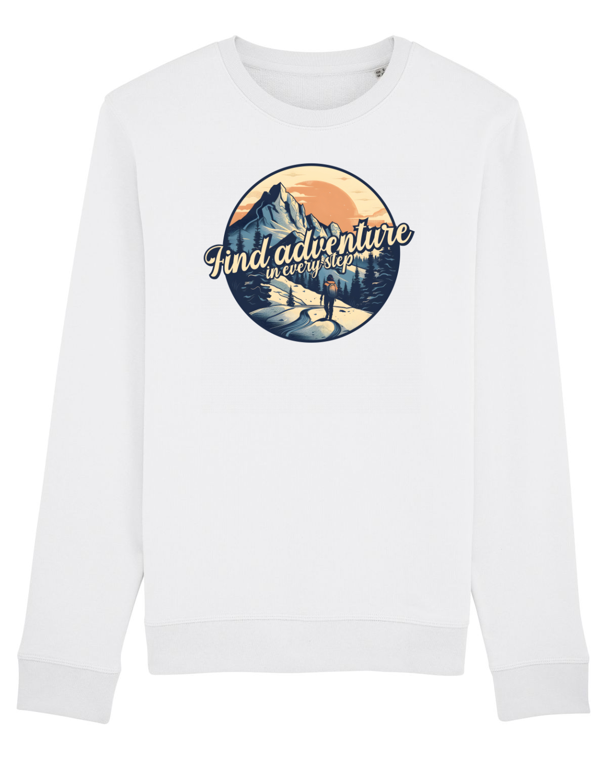 Bluză mânecă lungă Unisex Rise White