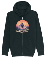 pentru montaniarzi - Find your trail and follow it Hanorac cu fermoar Unisex Connector