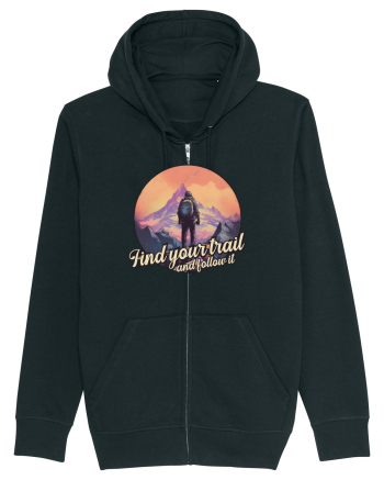 pentru montaniarzi - Find your trail and follow it Black