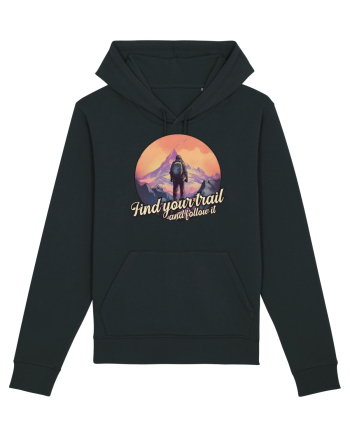 pentru montaniarzi - Find your trail and follow it Black