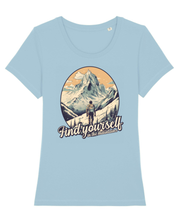 pentru montaniarzi - Find yourself in the mountains Sky Blue