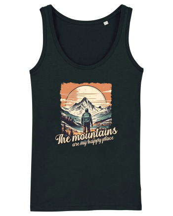 pentru montaniarzi - The mountains are my happy place Black