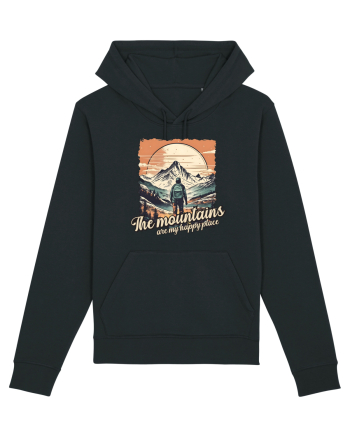 pentru montaniarzi - The mountains are my happy place Black